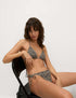 Marks & Spencer "Printed Halterneck Triangle Bikini Top"